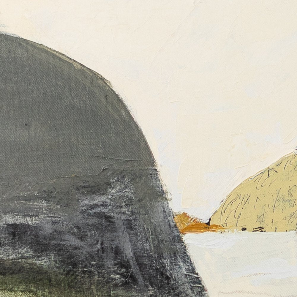 To the Turbulent Shores of Memory Island (Thank You) Fine Art Print - 20"x8"